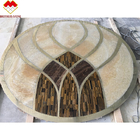 注文のモザイク床のウォーター ジェットの円形浮彫りの自然な壁の装飾の大理石